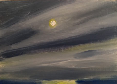 2017 oil on aluiminum 5 x 7 inches