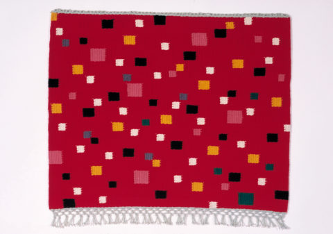 2004 weft wool, warp linen 25 x 30 1/2 inches