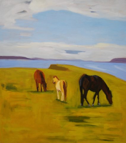 oil on linen. 40 x 36 inches