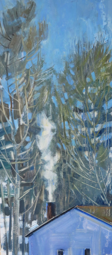 2018. oil on panel.20 x 8 3/4 inches