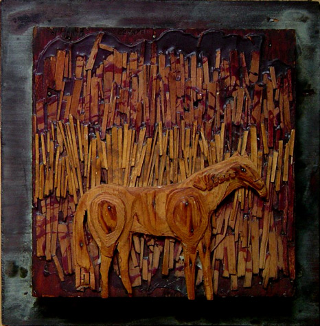 wood relief 10 x 8 inches Private Collection