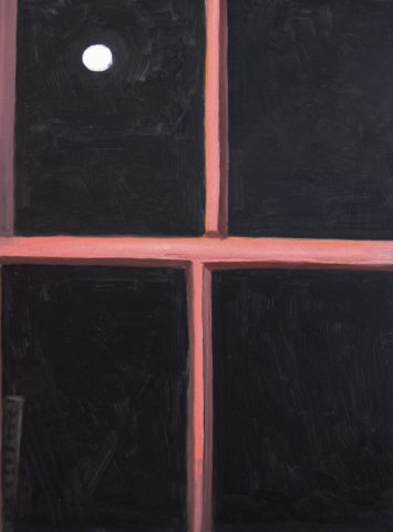 1983 oil on masonite 16 x 11 3/4 inches