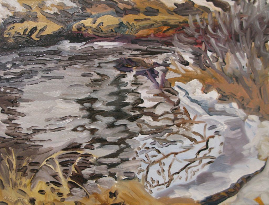 2016 oil on rag on panel 12 x 16 inches