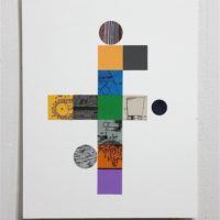 2017 collage and color aid on mat board 14 x 11 inches