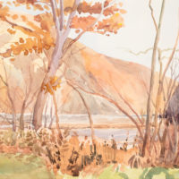 2018 watercolor on paper 12 x 16 inches