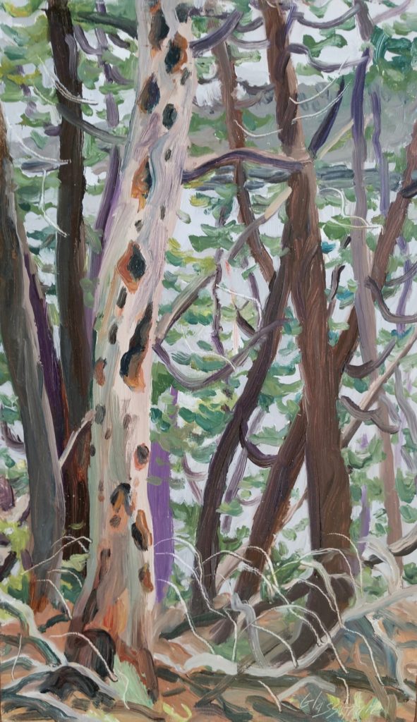 2018 oil on panel 7 x 10 inches
