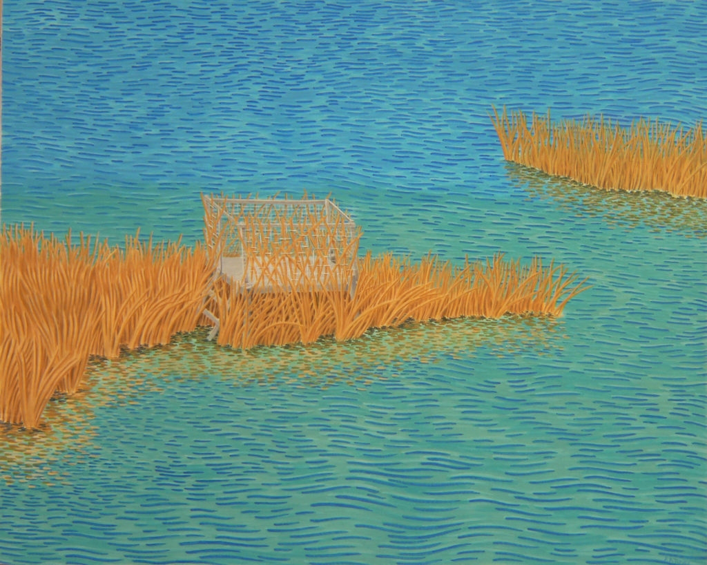 2014 casein on panel 16 x 20 inches In Private Collection