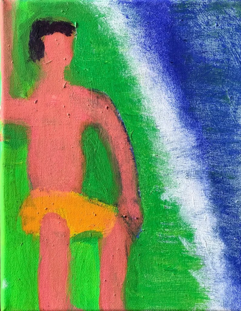 2019 acrylic on canvas 10 x 8 inches