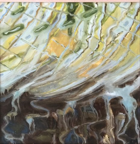 2007 oil on canvas 16 x 16 inches