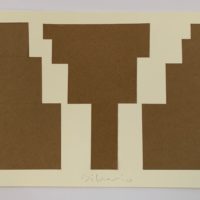 2019 brown paper collage 10 x 14 inches