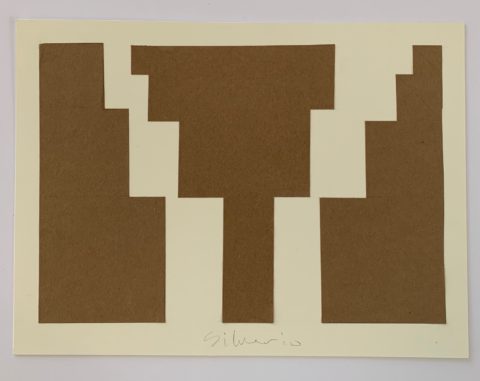 2019 brown paper collage 10 x 14 inches