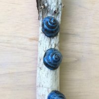 2020 ceramics and driftwood 13 1/2 x 2 x 1 1 /2 inches