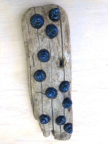 2019 ceramics and driftwood 17 x 5 x 2 inches