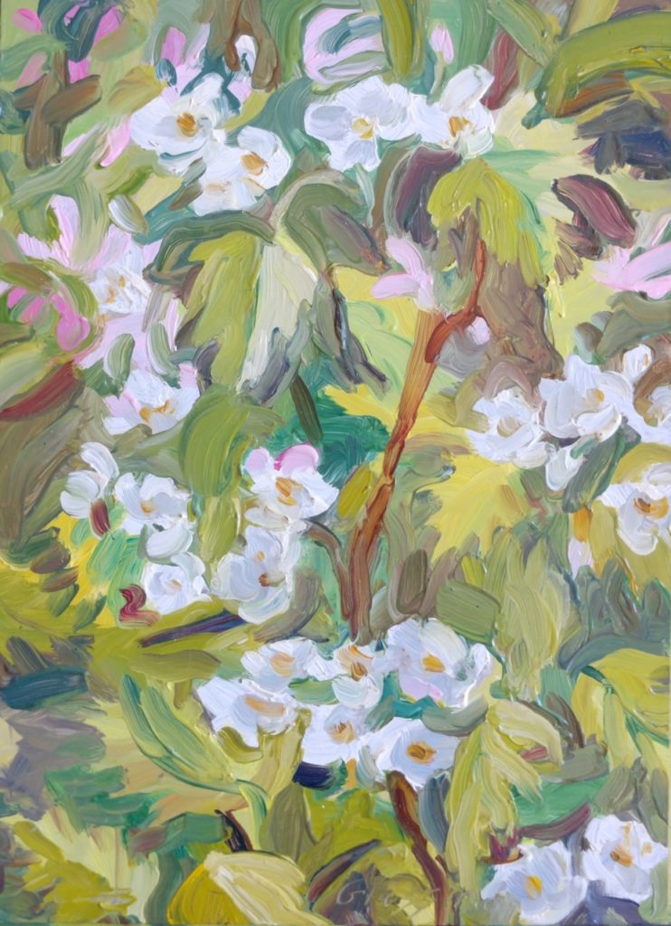 2017 oil on aluminum 7 x 5 inches