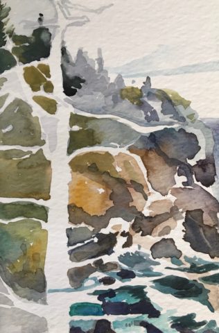 2020 watercolor 6 x 4 inches