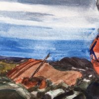 2020 watercolor 4 x 6 inches