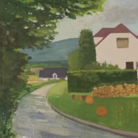 2020 oil on canvas 16 x 18 inches