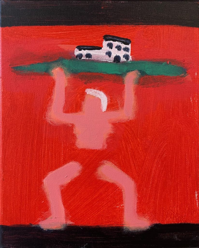 2021 acrylic on canvas 10 x 8 inches (Sold)