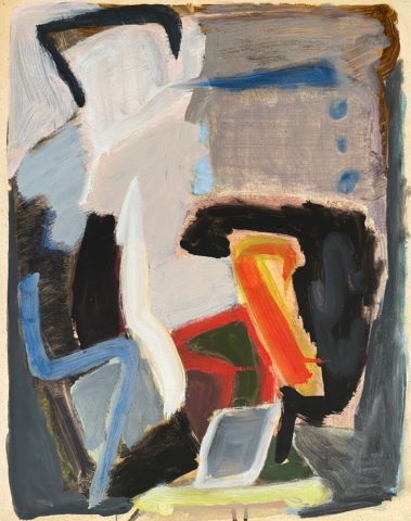 1984 oil on paper 14 x 11 inches