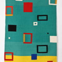 2011 weft wool, warp linen 68 x 46 inches