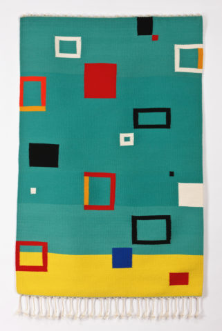 2011 weft wool, warp linen 68 x 46 inches