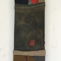2020 found quilt and patched inner tube 14 x 6 x 2 inches