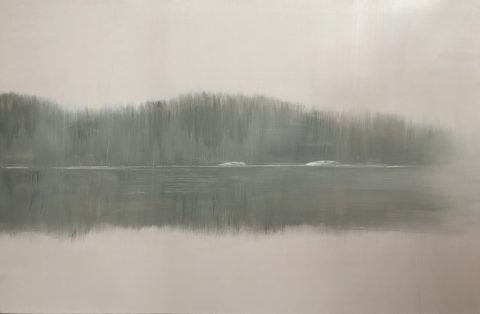 2022 oil on Yupo 26 x 40 inches