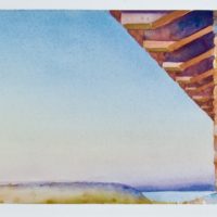 2022 watercolor 10 x 36 inches