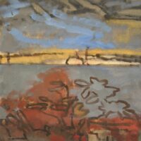 2021 oil on canvas 15 x 15 inches