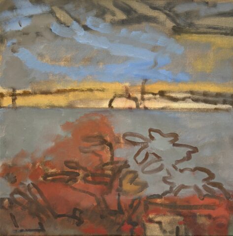 2021 oil on canvas 15 x 15 inches