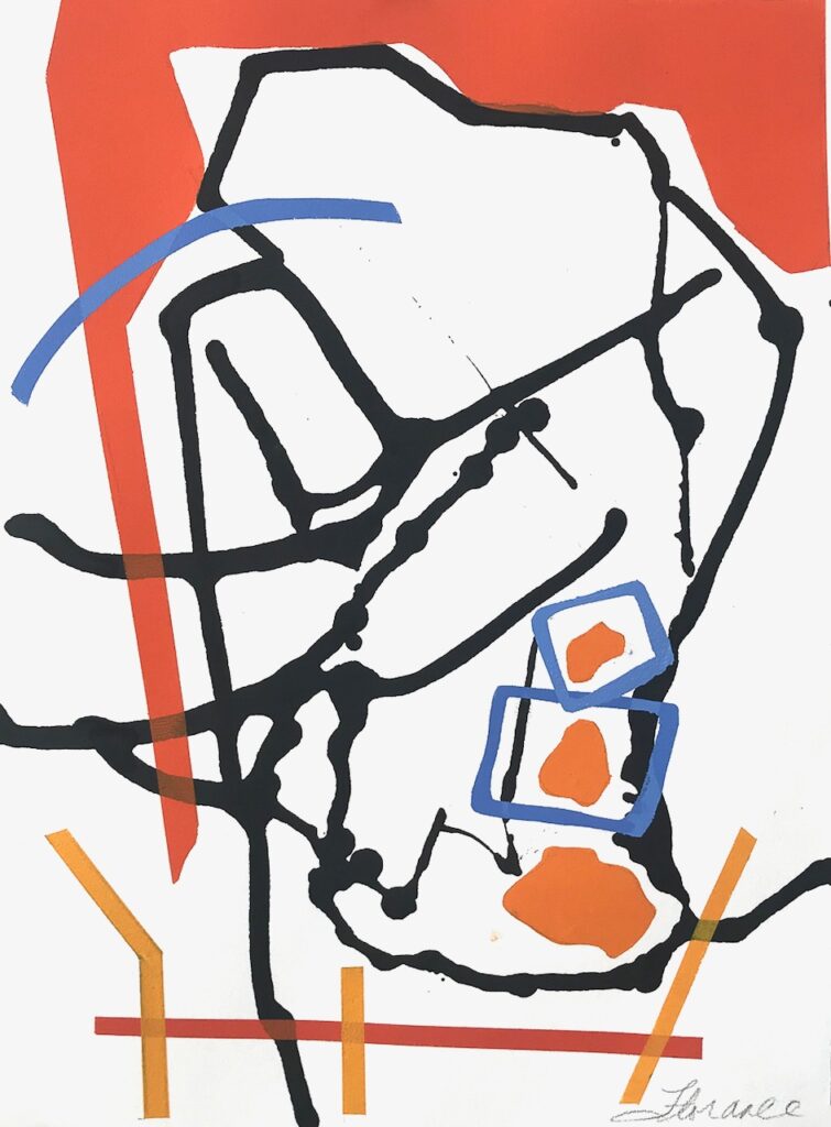 2022 relief ink on paper 22 x 18 inches