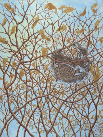 2023 casein on panel 11 1/2 x 9 inches