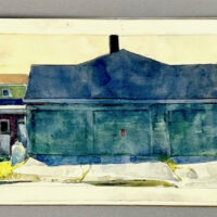 2023 watercolor 6 x 22 1/4 inches