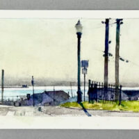 2023 watercolor 6 x 22 1/2 inches