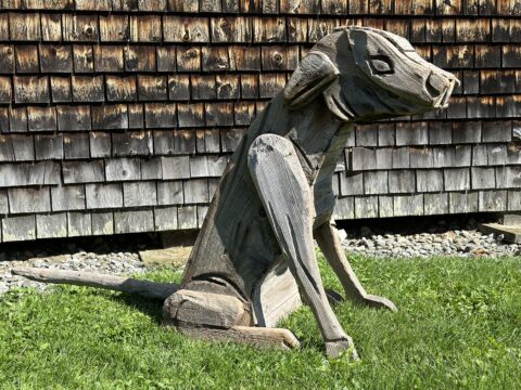 1970s wood 36 1/2 x 54 x 19 1/2 inches - Loan from the Langlais Art Preserve, Cushing, Maine, protected by Georges River Land Trust. Gift of John and Jopanne Payson, 2015.