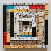 2022 acrylic on wood 21 1/4 x 21 1/4 x 1 1/4 inches