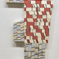 2022 acrylic on wood 57 x 18 1 1/4 inches