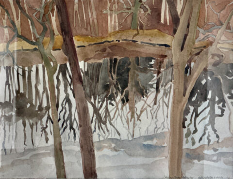 2013 watercolor 12 x 16 inches (Elizabeth O'Reilly)