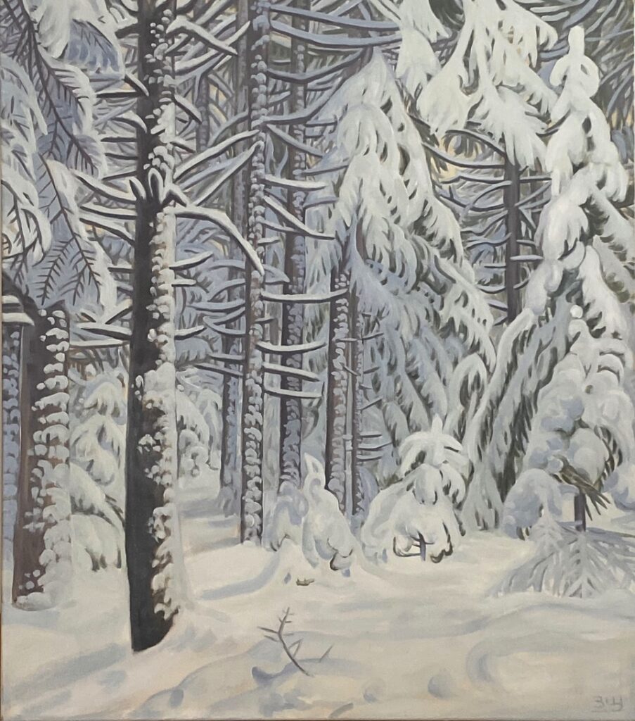 2024 oil on canvas 33 x 29 inches