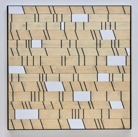 2021 acrylic on wood 21 1/2 x21 1/2 x 1 1/4 inches