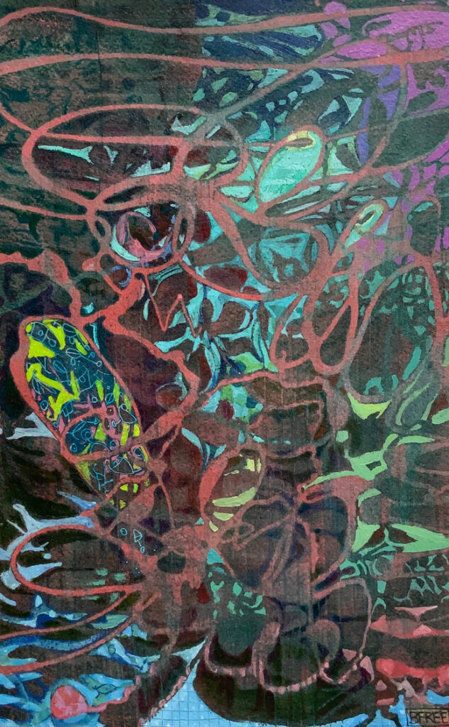 2023 acrylic on paper 12 3/4 x 8 inches