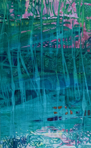 2023 acrylic on paper 12 3/4 x 8 inches