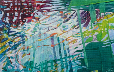 2023 acrylic on paper 9 x 14 inches