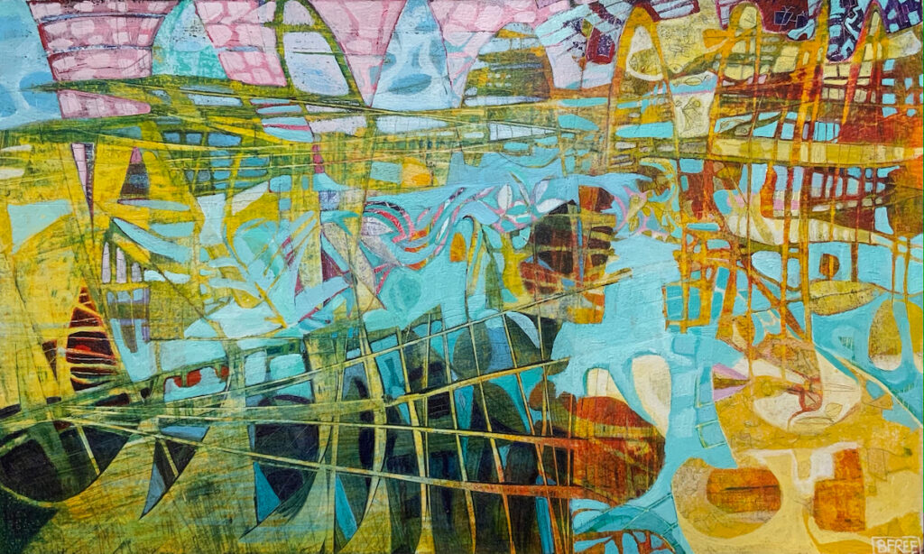 2022 acrylic on paper 11 x 19 inches