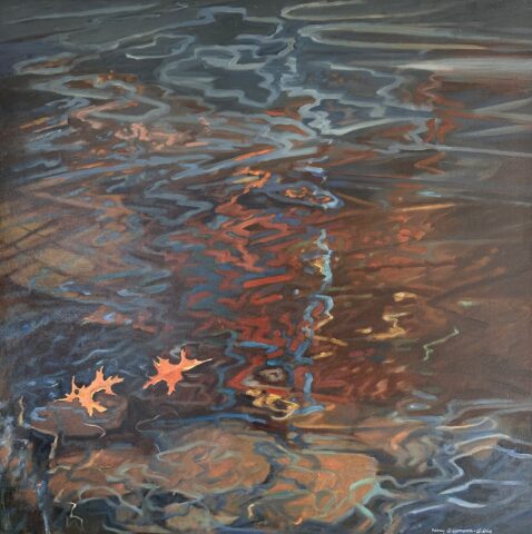 1987 oil on canvas 40 x 40 inches
