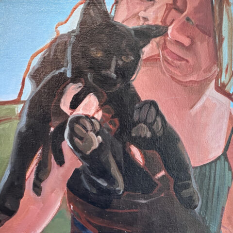 n.d. oil on canvas 18 x 18 inches (sold)