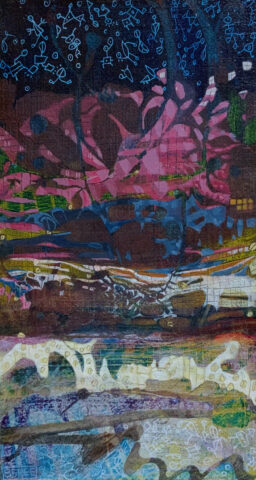 2023 acrylic on paper 13 x 7 inches