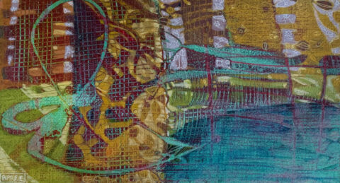 2023 acrylic on paper 7 x 13 inches