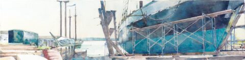 2023 watercolor 6 3/4 x 27 3/4 inches