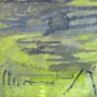 2024 oil on line 22 x 22 inches
